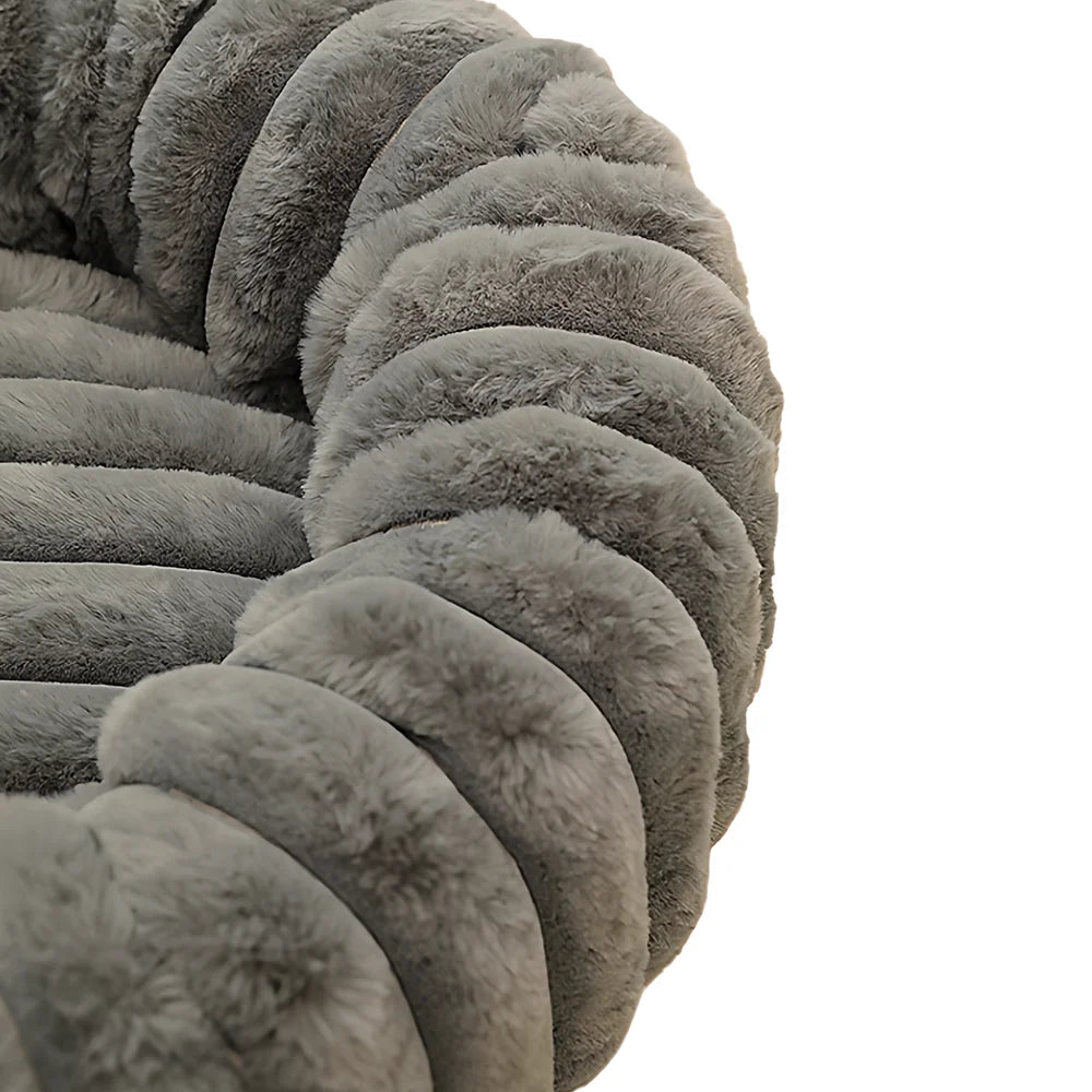 Plush Round Pet Mat Thickened Winter Warm Cat Bed Universal Bite-Resistant and Non-Slip