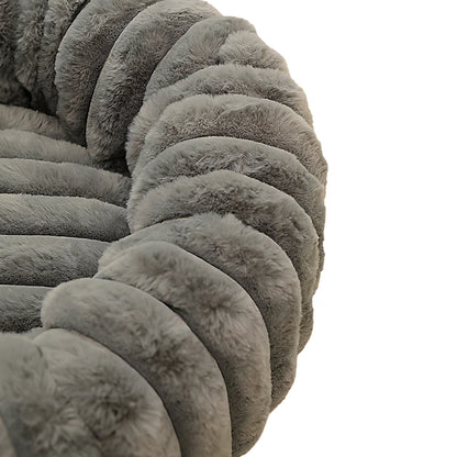 Plush Round Pet Mat Thickened Winter Warm Cat Bed Universal Bite-Resistant and Non-Slip