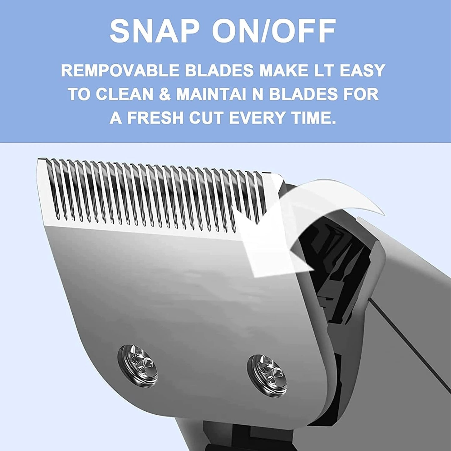 Dog Grooming Clipper Replacement Blades Compatible with Andis Pet Clipper/Oster-A5/Wahl KM-10 Series Dog Clipper