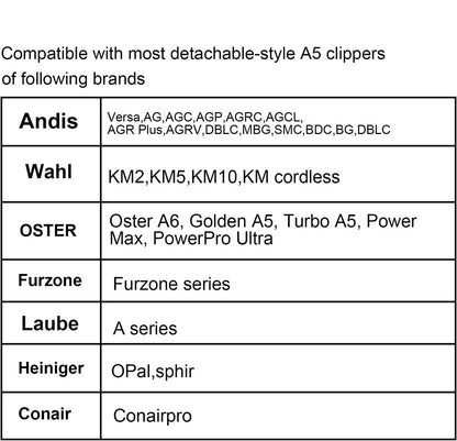 Dog Grooming Clipper Replacement Blades Compatible with Andis Pet Clipper/Oster-A5/Wahl KM-10 Series Dog Clipper
