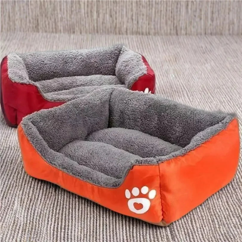 Large Pet House Dog Bed Cat Mat Long Plush Deep Sleeping Warm Soft Small Dog Cushion Calm Beds for Puppy Chihuahua