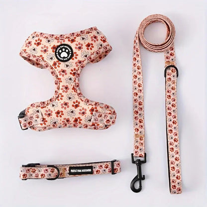 Dog Harness and Leash Set-Includes dog collar and leash,dog accessories for small dogs Chihuahua Teddy Bear French Bulldog