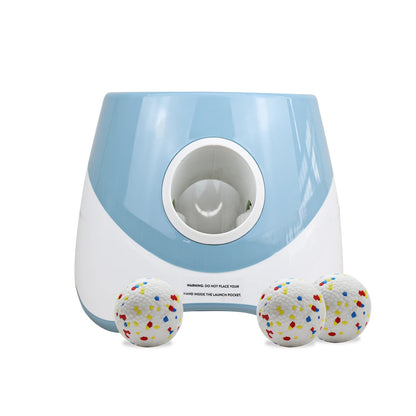 Dog Launcher Automatic Dogs Chase Toy Tennis Throwing Pinball Machine Fun Interactive Throw Rechargable Catapult USB Charging