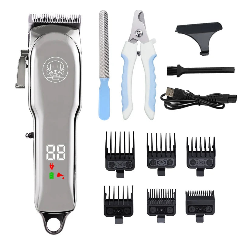 Professional Pet Trimmer Cat Shaver Dog Hair Clipper Cutting Machine Animal Puppy Grooming Kit for Dogs Cats Pets