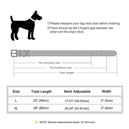 Dog Collar For Large Dogs Cool Spikes Studded Leather Pet Collars For German Shepherd Mastiff Rottweiler Bulldog Accessories