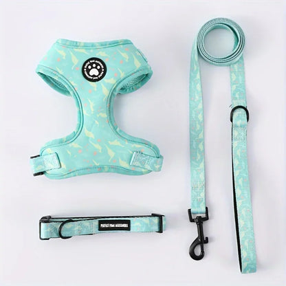 Dog Harness and Leash Set-Includes dog collar and leash,dog accessories for small dogs Chihuahua Teddy Bear French Bulldog