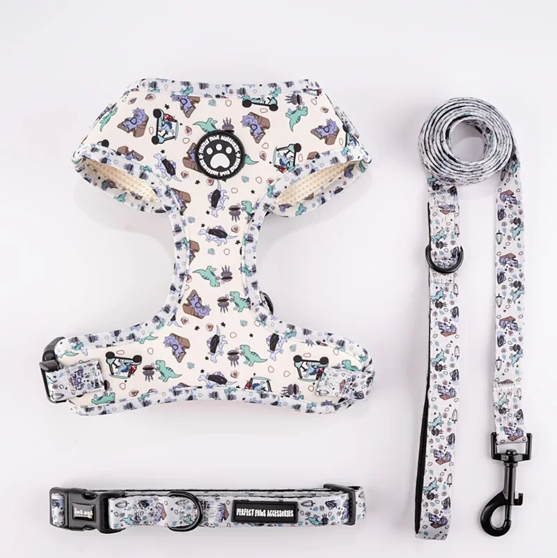 Dog Harness and Leash Set-Includes dog collar and leash,dog accessories for small dogs Chihuahua Teddy Bear French Bulldog