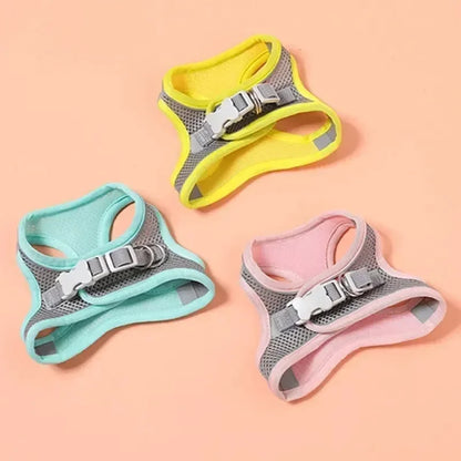 Cats Dog Accessories Small Dog Collar Safety Vest Pet Chest Rope Dogs Cover Breathable Adjustable Harnesses Supplies Products