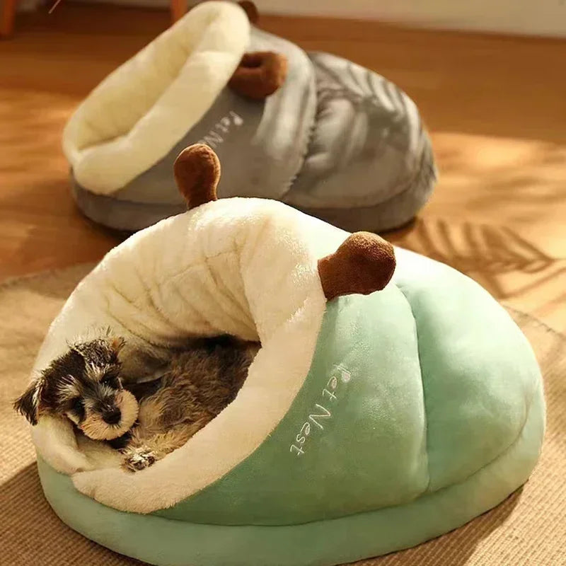 Winte Soft Bed Sofa Warm Plush Pet Kennel for Small Medium Dogs Cats Teddy Sleeping Nest Cozy Puppy Cave House Dog Accessories