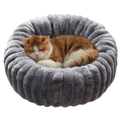 Plush Round Pet Mat Thickened Winter Warm Cat Bed Universal Bite-Resistant and Non-Slip