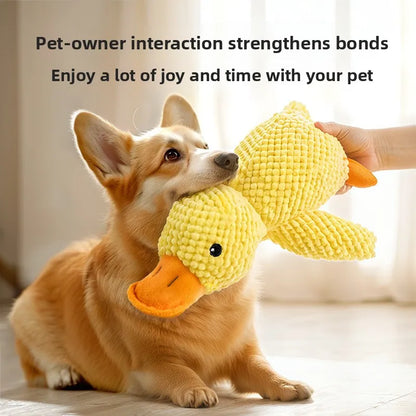 Things For Dogs Dogs Accessories Dog Supplies Plush Calming Duck Squeaky Toy Durable Puppy Sleep Companion Luxury Pet Gift