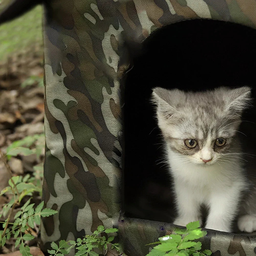 Stray cat dog rescue waterproof and warm outdoor tent cat kennel kennel for small and medium-sized pets indoor and outdoor use