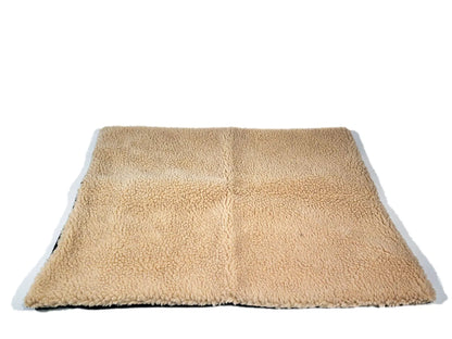 Self-Warming Pet Bed, Winter Heated Dog Mat with Sherpa Fleece - Thermal Cat Pad for Indoor Use, Thick Plush Crate Mattress