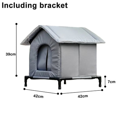 NewestStray Cat dog House Waterproof Outdoor Winter Warm Pet Cave Sleeping Beds Home Foldable Washable for Small Supplies