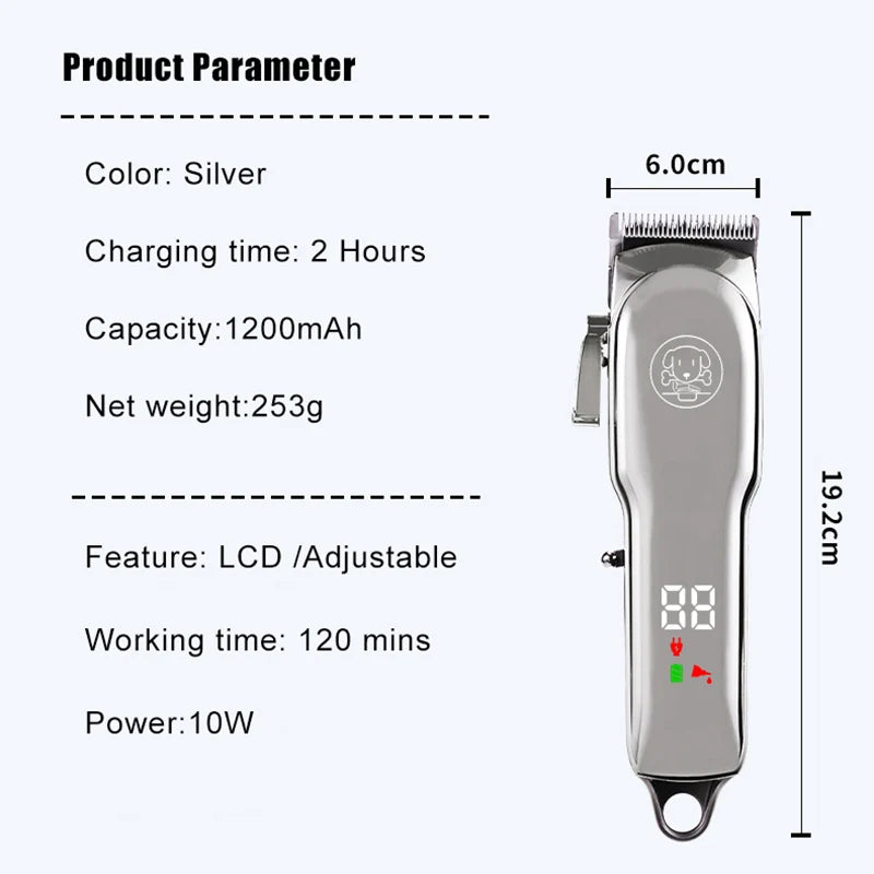 Professional Pet Trimmer Cat Shaver Dog Hair Clipper Cutting Machine Animal Puppy Grooming Kit for Dogs Cats Pets