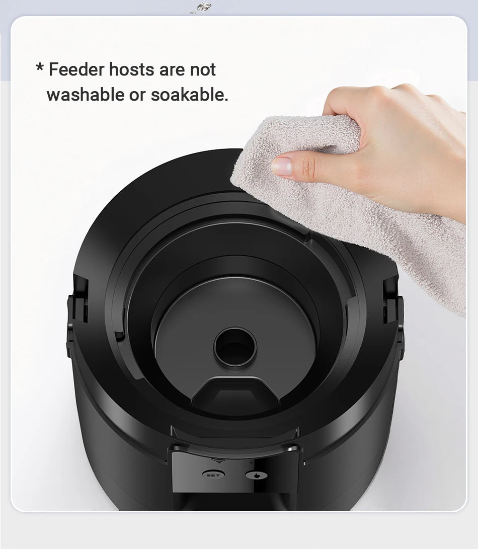 ROJECO Automatic Pet Feeder 2L Smart Cat Food Kibble Dispenser Wi-Fi App Remote Control Auto Dog Feeder For Cat Pet Accessories