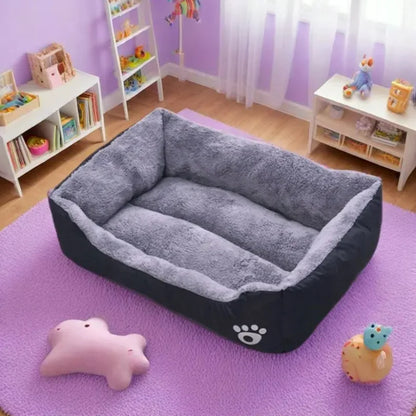 Large Pet House Dog Bed Cat Mat Long Plush Deep Sleeping Warm Soft Small Dog Cushion Calm Beds for Puppy Chihuahua