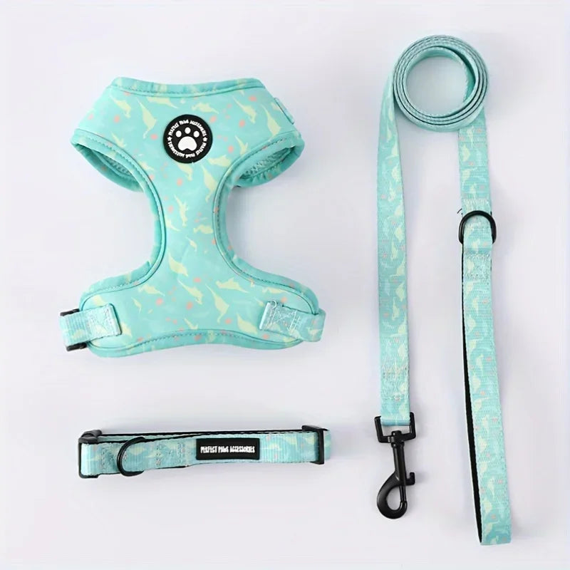 Dog Harness and Leash Set-Includes dog collar and leash,dog accessories for small dogs Chihuahua Teddy Bear French Bulldog