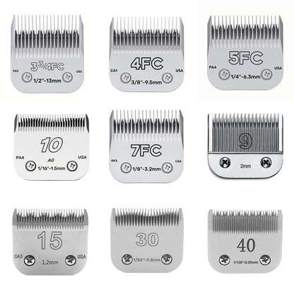 Dog Grooming Clipper Replacement Blades Compatible with Andis Pet Clipper/Oster-A5/Wahl KM-10 Series Dog Clipper