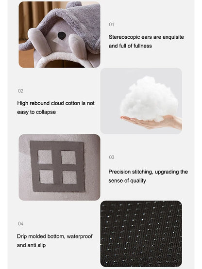Foldable Dog House Kennel Bed Mat For Small Medium Dogs Cats Winter Warm Cat Bed Nest Pet Products Basket Pets Puppy Cave Sofa