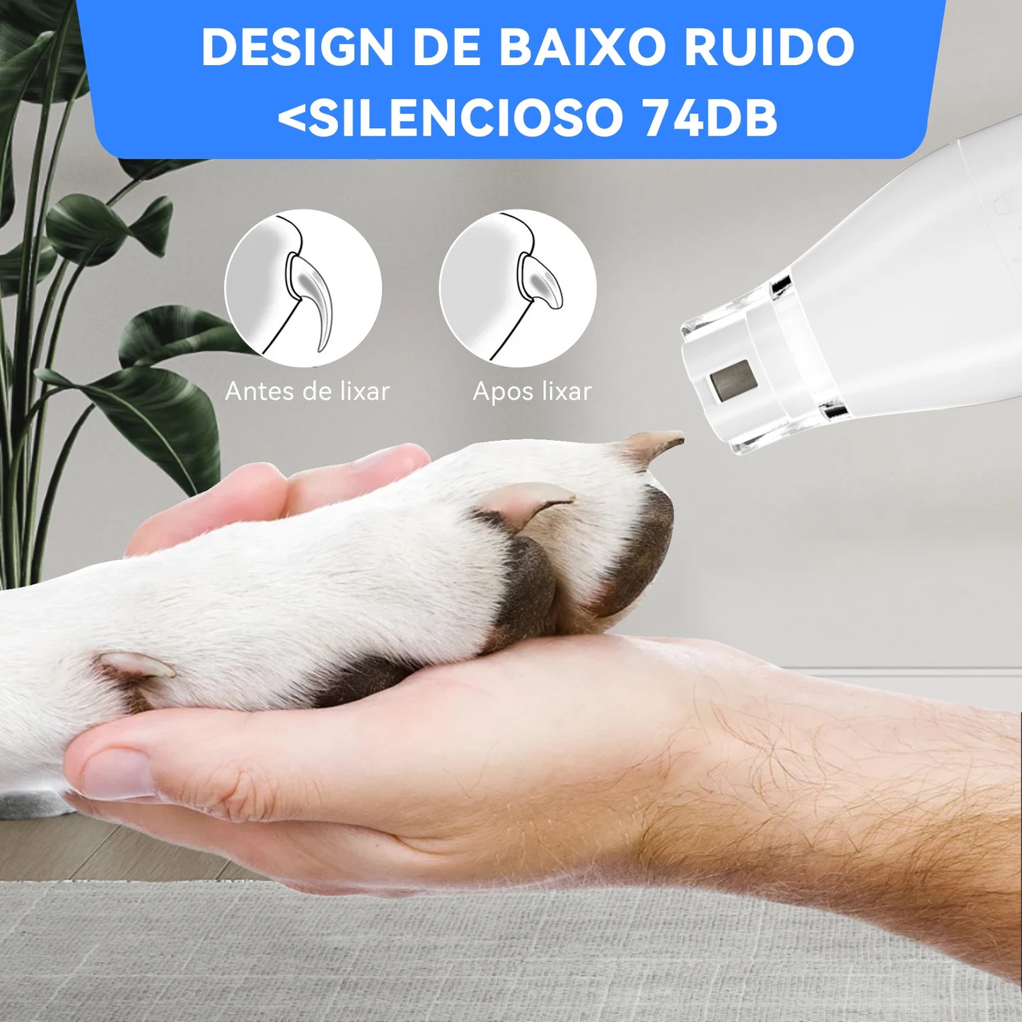 NewPet 2.5L Pet Grooming Kit Vacuum Cleaner for Dog 99% Pet Hair Low Noise & 3 Levels Suction with 7 Grooming Shedding Tools