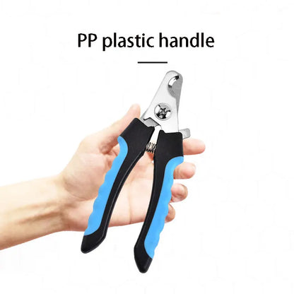 Pet Nail Clippers with Sickle Large Dog Nail Clippers Stainless Steel Grooming Scissors Nail Clippers Multifunctional Teddy Cat