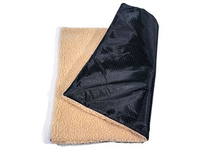 Self-Warming Pet Bed, Winter Heated Dog Mat with Sherpa Fleece - Thermal Cat Pad for Indoor Use, Thick Plush Crate Mattress